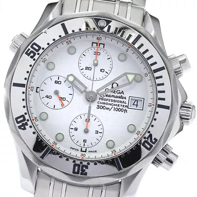 OMEGA Seamaster300 2598.20 Chronograph White Dial Automatic Men's Watch_807396 • $3799.17
