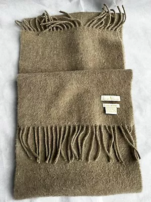£25 • Buy House Of Bruar Pure Cashmere Long Scarf  Beige Camel 