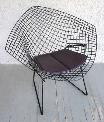 True Vintage BERTOIA Diamond Chair By KNOLL. Classic Modern Lounge ITALY Tag • $1250