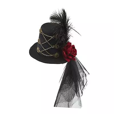 Steampunk Mini Top Hat Gothic Headwear For Party Favors Masquerade Halloween • $12.93