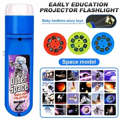 $7.23 • Buy Projector Flashlight Night Light For Bedtime Baby Sleeping Torch Kids Toy Sleep