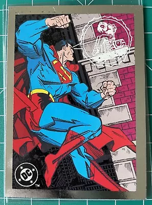 1993 Skybox Superman: The Man Of Steel Promo Card DC Comics Wizard Silver Foil • $2.99