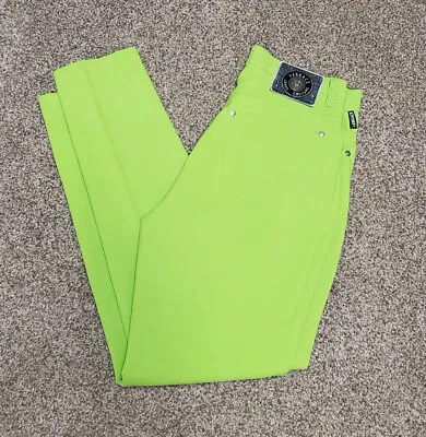 Vintage Versace Lime Green Vintage Pants Trousers Italy • $89.99