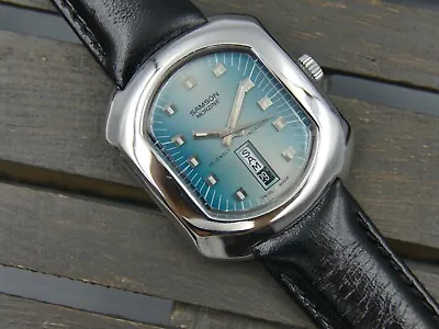 70's Vintage Watch Mens Samson Morzine Tiffany Dial Automatic ETA 2789 Serviced • $439