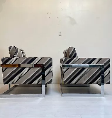 Milo Baughman For Thayer Coggin Classic 989 T Back Lounge Chair - A Pair • $6800