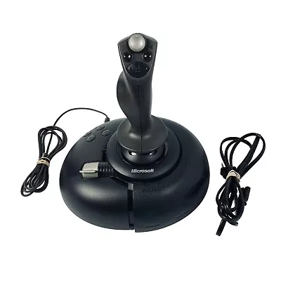 Microsoft SideWinder Force Feedback 2 Joystick USB X05-92622 TESTED • $69.97