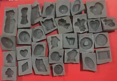 $34.99 • Buy 30 Piece Set 12  Candy Cream Cheese Mint Grey Rubber Molds Diploma Shamrock Owl