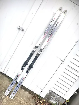 Vintage 222 Cm Kneissl White Star AF DH Skis Downhill Racing Marker Bindings  • $399