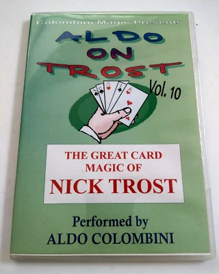 £6.99 • Buy ALDO ON TROST Vol 10 By Aldo Colombini & Nick Trost- Card Magic Trick DVD