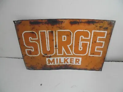 18' X 12  Metal Sigh Surge Milker Business Dairy Milk Cow Decor Rustic  • $74.99