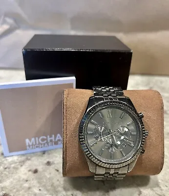 Michael Kors Lexington Watch In Gunmetal • $85