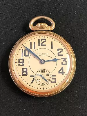 1948 Waltham Vanguard Pocket Watch 16s 23 Jewels – Runs / Works E • $138.50