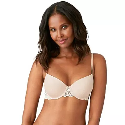 Wacoal Petite Embrace Lace Push-Up Bra 75891 Natural Nude/Ivory 36AA • $89.86