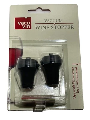$5 • Buy 2 Bottle Stoppers, Vacu Vin Wine Saver Vacuum Stoppers