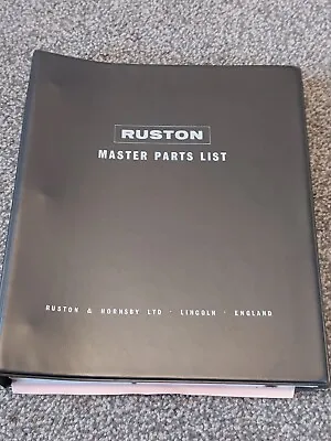 £12.50 • Buy Vintage Ruston & Hornsby Part List In Binder File..very Good Condition 