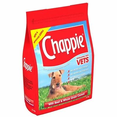 Chappie Dry Dog Food Beef And Wholegrain Cereal 15kg • £41.80