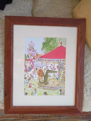 Quentin Blake - The Enormous Crocodile At The Fairground. Framed A4 Print.  • £49.99