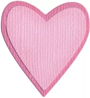 QuicKutz Heart Simple Wedding Layering Cutting Die 2 X Die Set - 2 X 2   0001 • £4.25