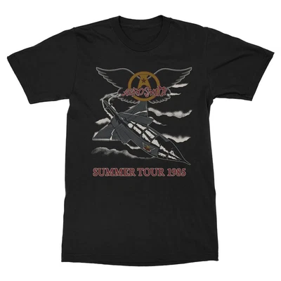$18.95 • Buy Unisex Cotton T-Shirt Aerosmith Summer Tour 1985 Concert Poster Tour Tee