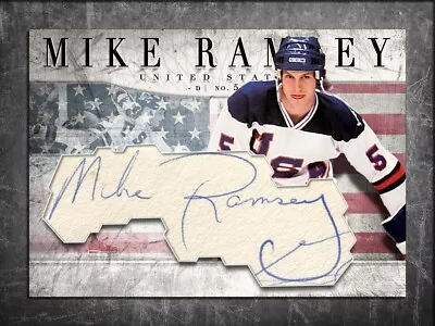 MIKE RAMSEY Custom Cut Signed Autographed Card USA Miracle On Ice • $119.99