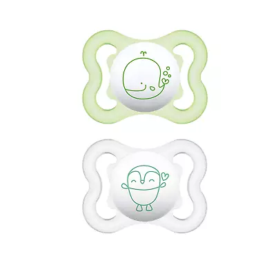 Mini Air Pacifiers (2 Pack)  Sensitive Skin Pacifier 0-6 Months Best Pacifier  • $16.37