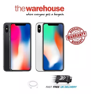 Apple IPhone X 64GB 256GB - Space Grey - UNLOCKED -  VERY GOOD CONDITION • £129.99