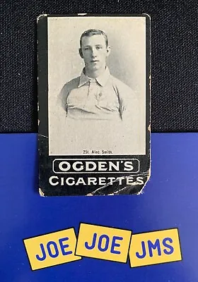 1902 Ogdens Tabs General Interest Series F Football Cigarette Cards Alex Smith • £4.99