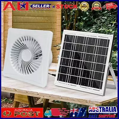 Solar 12V Exhaust Fan Extractor Fan For Bathroom(8 In Fan + 8W Solar Panels) • $82.63