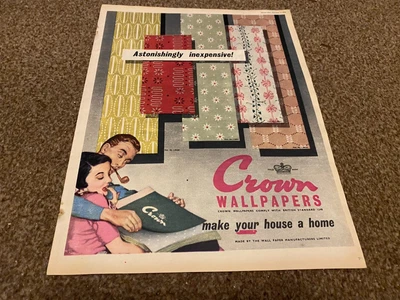£14.99 • Buy Ppobk6 Advert 14x11  Crown Wallpapers, Make Your House A Home