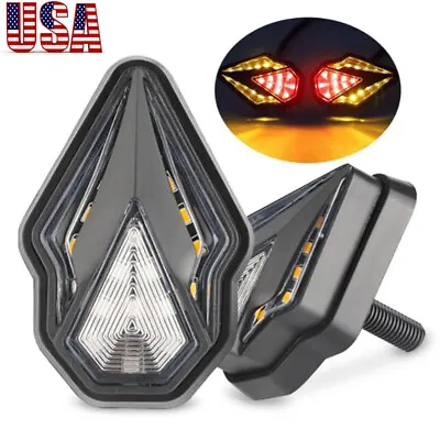 Motorcycle Flush Mount DRL LED Turn Signals Blinker Light Indicator For Honda US • $17.98