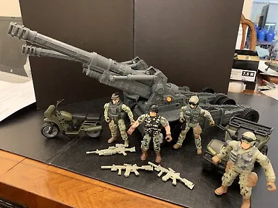 Military Long Range Cannons ATV Motorcycle And Soldiers • $15
