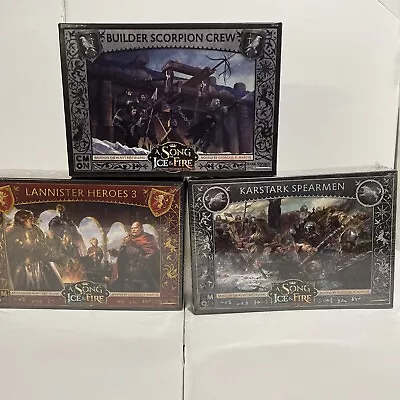 A Song Of Ice And Fire Karstark SpearmenBuilder Scorpion Crew Lannister Hreoe3 • $37