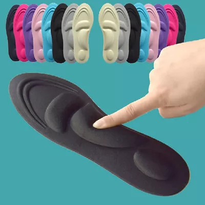 £3.45 • Buy Unisex 4D Memory Foam Orthopaedic Shoe Insoles Pads Comfort Foot Feet Heel NEW