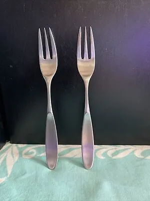 2 Lauffer MAGNUM 18-8 Stainless Norway Salad Forks • $58