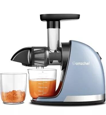 AMZCHEF Juicer Machines - Cold Press Slow Juicer -Masticating Juicer Whole Fruit • £39.99