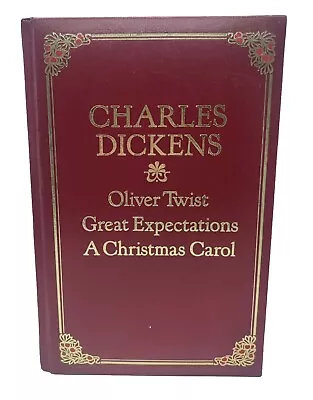 Charles Dickens Great Expectations Oliver Twist Christmas Carol New Hardback • £14.99