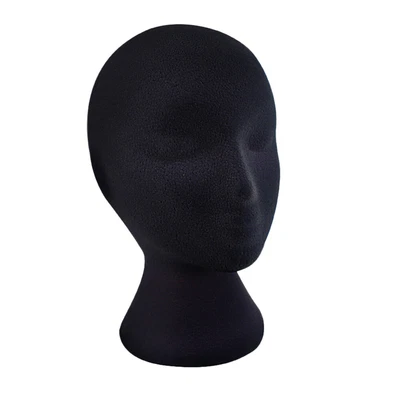 £9.71 • Buy Wig Stand Props Flocking Foam Male Travel Polystyrene Wig Head