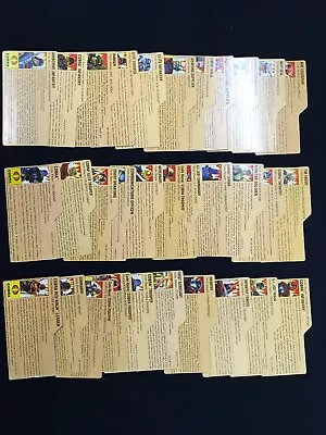 Lot Of 32 File Cards - Mix Of G.I. Joe & Cobra Characters (Lot D) • $42