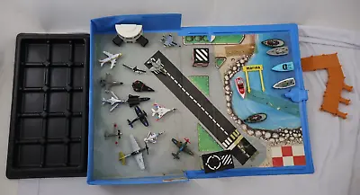 Micro Machines AIRPORT/MARINA Playset Case & Boats And Planes + Extra Pieces • $10