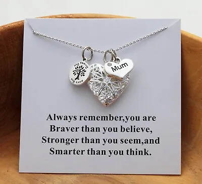 Happy Birtday Gift Necklace For Mum Mummy Nanny Nana Auntie Sister + Card  • £4.99