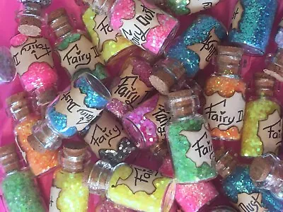 Mini Bottle Of Fairy Dust - Fairy Door Accessory - Fairy Garden - Party Favors • £2