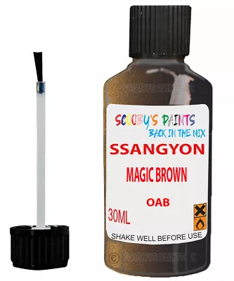 For Ssangyong All Models Magic Brown Touch Up Code Oab Scratch Car Repair Paint • £11.99