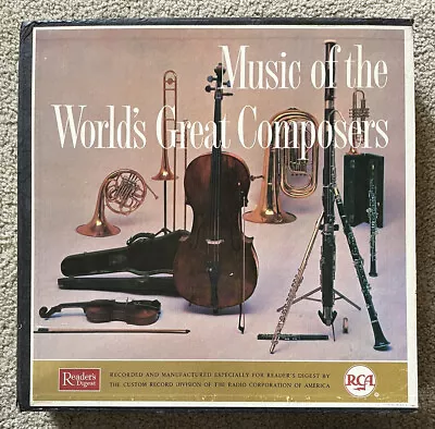 MUSIC Of The WORLDS GREAT COMPOSERS - 12 LP Box Set - Mono Vinyl - RDM1/12 * VG+ • $7.08