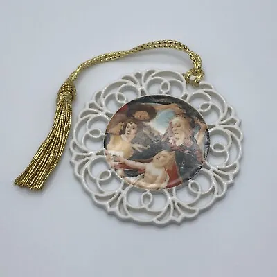 Villeroy & Boch Round Porcelain Epiphany Nativity Scene Christmas Ornament • $9.99