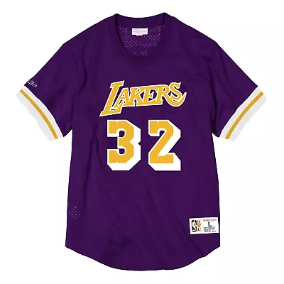 Men's Mitchell & Ness NBA Los Angeles Lakers 1985 Magic Johnson Purple Mesh • $115.45