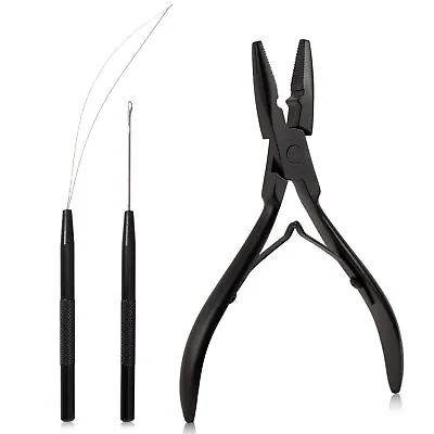 Hair Extensions Beading Tool Microlink Install Remove Pliers Pulling Hook Device • $13.64