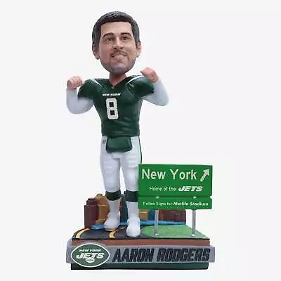 Aaron Rodgers New York Jets Next Stop Bobblehead NFL Football • $179.99