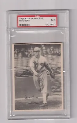 1929 R316 Kashin Publications Moe Berg Boston Red Sox PSA EX 5 NO Creases! • $1489.99