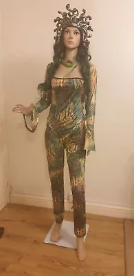£55 • Buy Deluxe Greek Goddess Costume Medusa Snake Lover Mythical Fancy Dress Halloween 