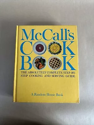 VTG MCCALL’S COOK BOOK 1963 13th Printing Yellow Hardcover STEP BY STEP COOKING • $19.99